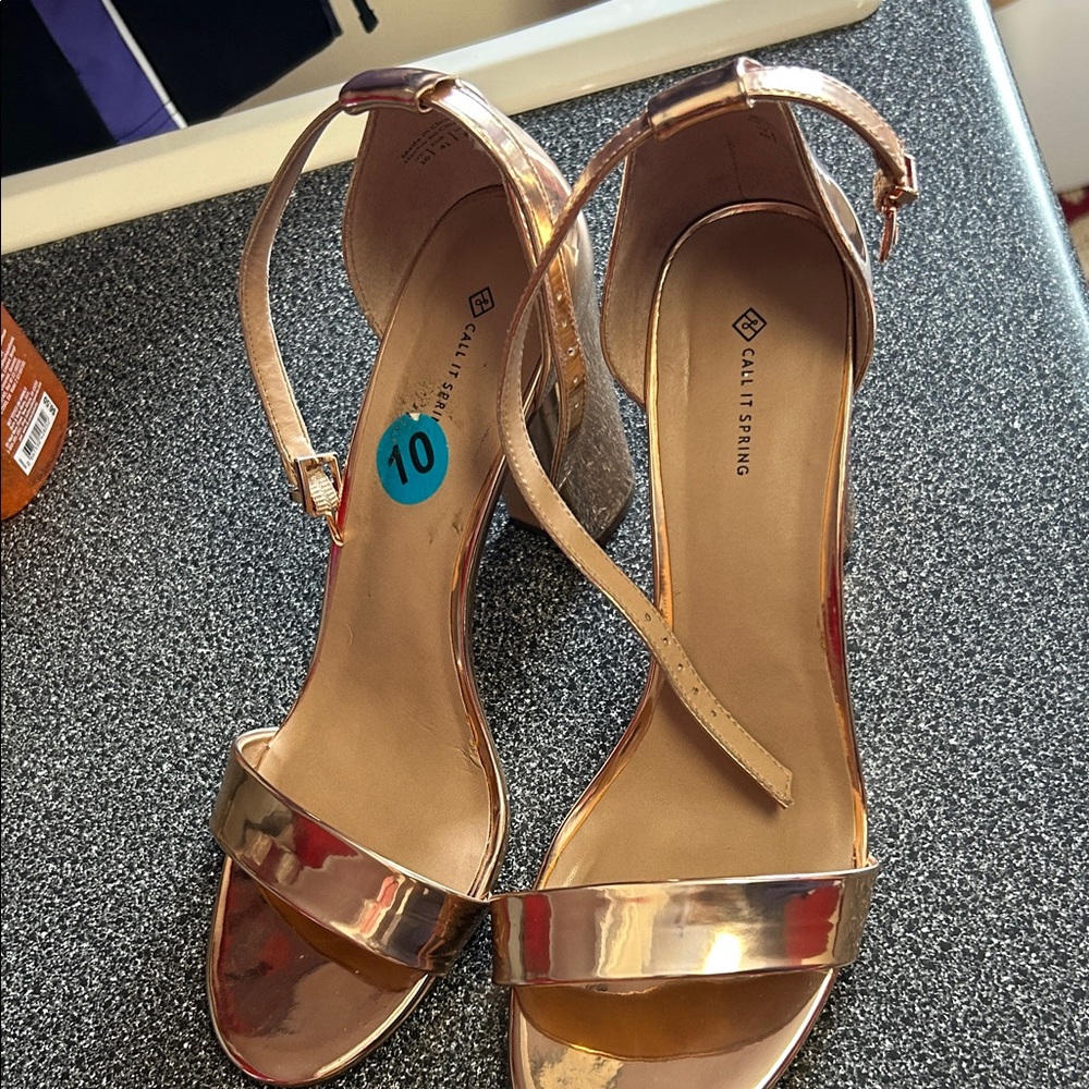 Call It Spring Metallic Heels